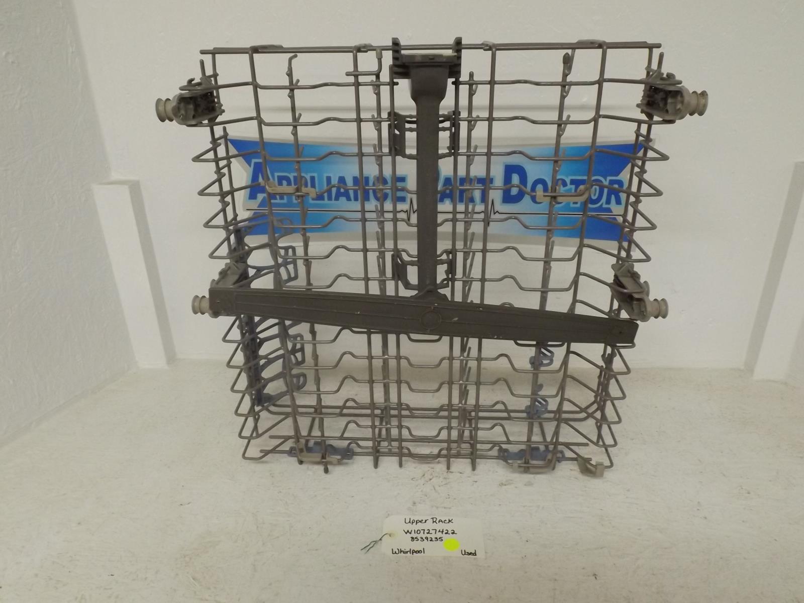 Whirlpool Dishwasher W10727422 8539235 Upper Dish Rack Used Whirlpool Dishwasher W10727422 8539235 Upper Dish Rack Used